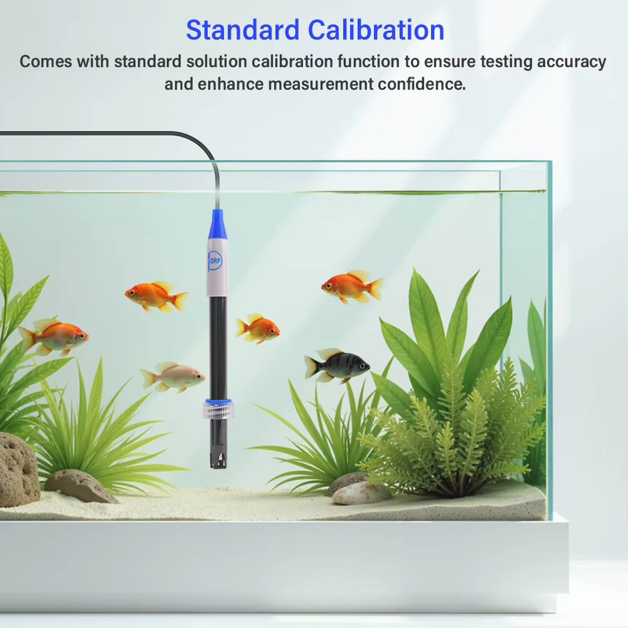 Yieryi ORP-Elektrode Ersatzsonde mit BNC-Anschluss für Wasserregler, Aquarien und Teiche, Schwarz, ±2000 mV - Bild 2