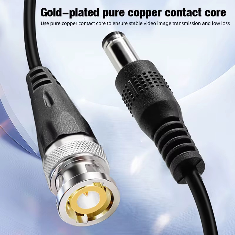 KERUI PV Balun RJ45 CCTV Video Transceiver mit BNC und DC Stromanschluss für CVI TVI AHD Analog HD Kameras in Schwarz - Bild 4
