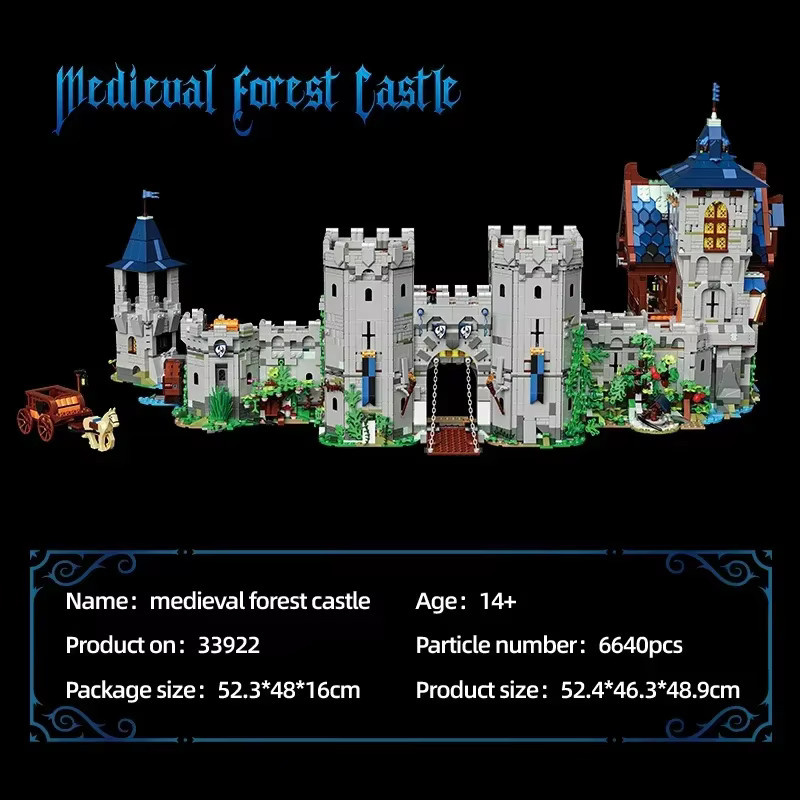 AMAZINGBLOKS Medieval Dschungel Schloss Bausteine Set mit 6640 Teilen, Multicolour, Pädagogisches Spielzeug für Kinder ab 14 Jahren - Bild 3