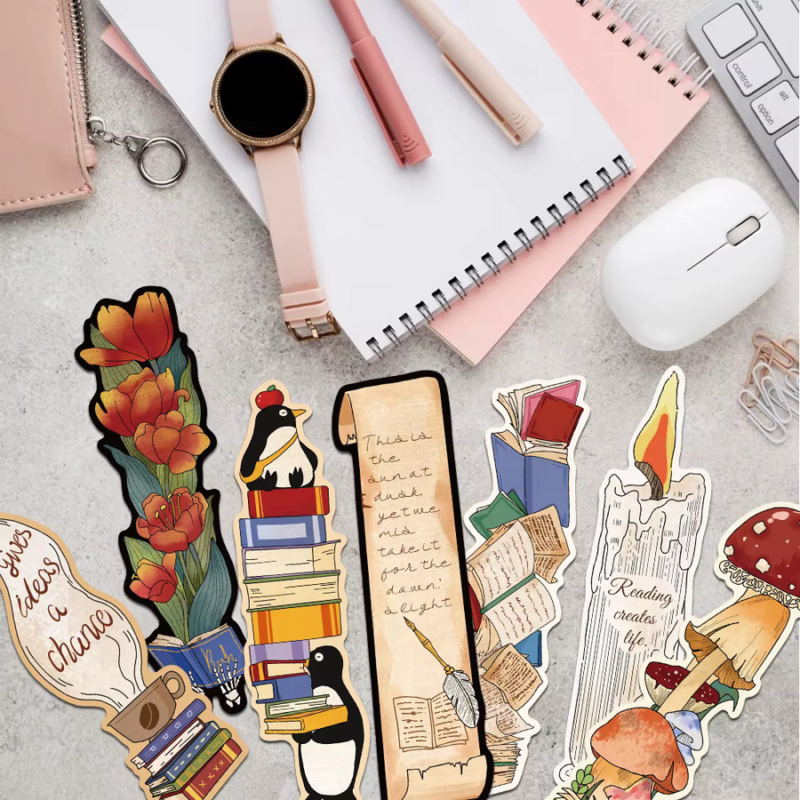 30 Stück Vintage Lesezeichen aus Papier in Multicolour für kreative Schreibwaren und Geschenke - Bild 2