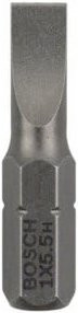 Bosch Schrauberbit Extra-Hart S 1,0 x 5,5 in Silber, Länge: 25 mm - Bild 1