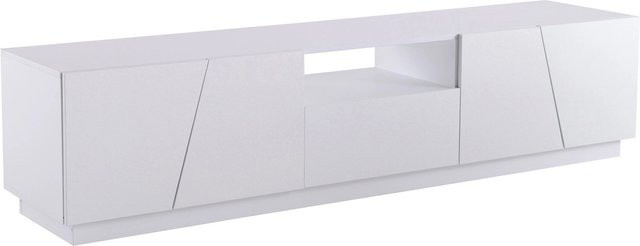 okwish TV Schrank in Weiß mit Schubladen für dein Wohnzimmer, B/T/H: 170 x 37 x 42 cm - Bild 1