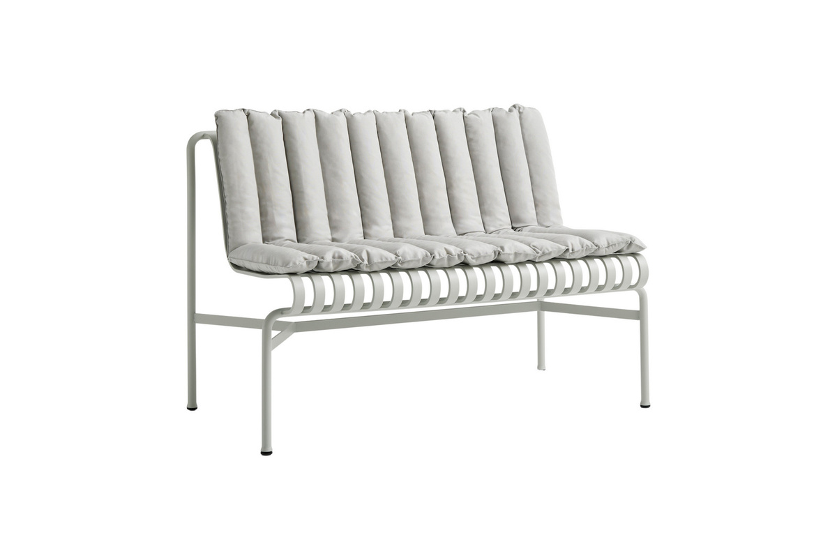 HAY Palissade Soft Quilted Kissen für Dining Bench in Grau Anthrazit - Bild 1