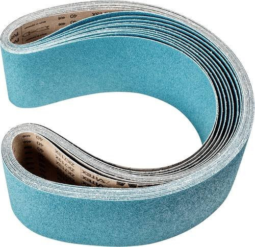 PFERD Zirkon Schleifband für Bandschleifer, Körnung 40, Farbe Türkis, L x B: 2000 x 150 mm, 10 Stück - Bild 1