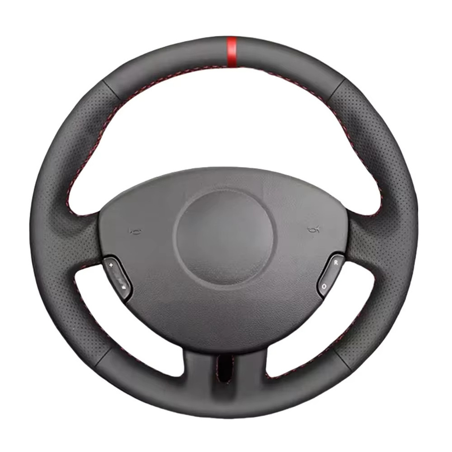 GNUPME Lenkradabdeckung aus schwarzem Kunstleder für Renault Clio 3 RS (2006-2018) - Bild 3