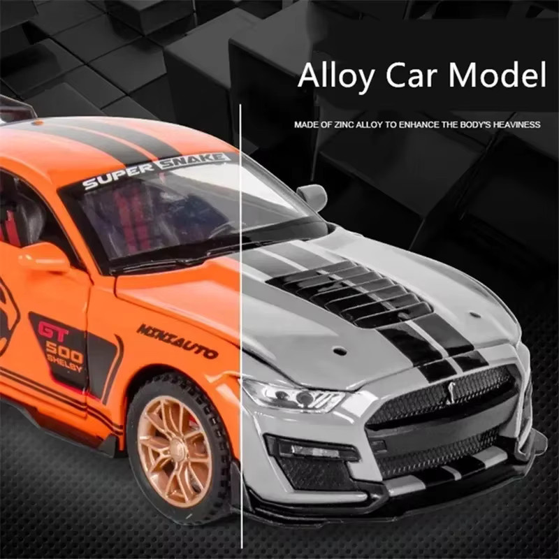 Ford Mustang Shelby GT500, Sportwagen Modell, 1:32, Metall, mit Sound und Licht - Bild 2