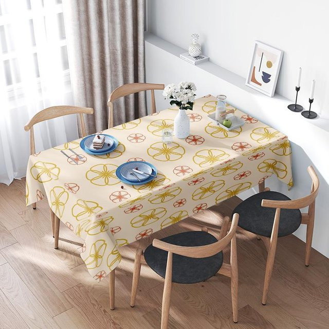 JMG Household Supplies Tischdecke mit floralem Muster in Beige, B/B: 100 x 140 cm - Bild 1
