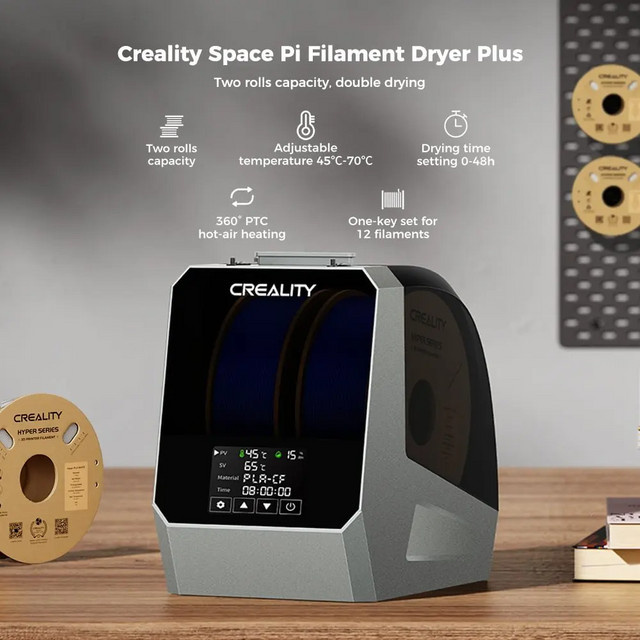 Creality Space Pi Filament-Trockner Plus Dual-Spool Filament-Trocknerbox für 3D-Druck mit Kapazität für zwei Rollen - Bild 1