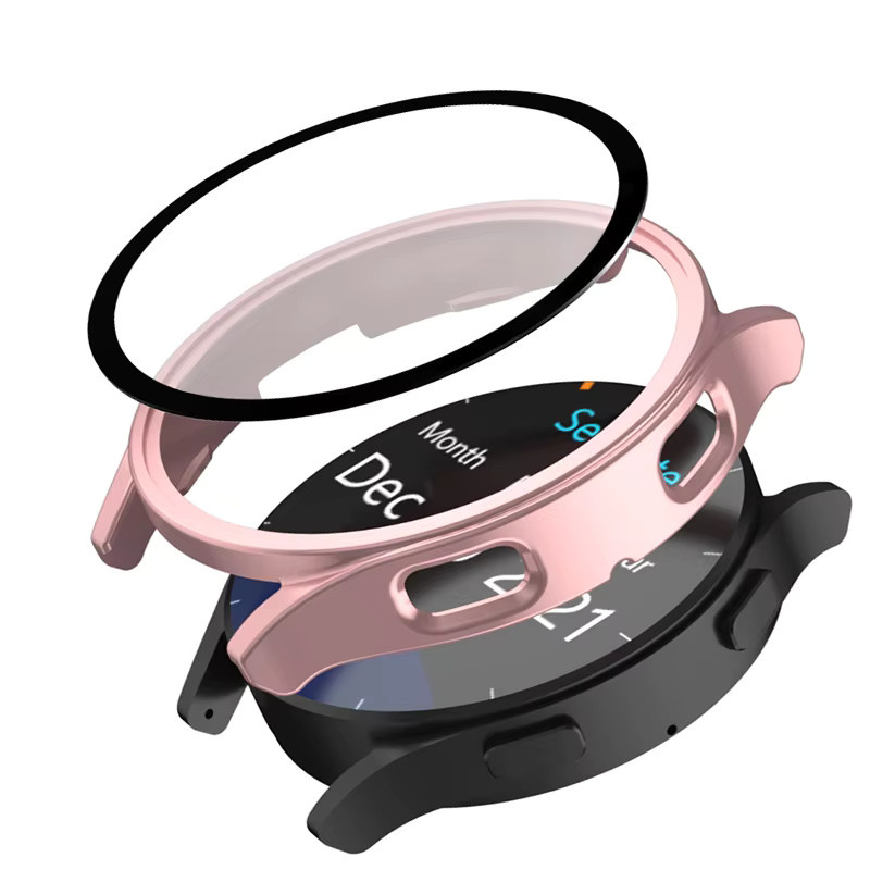 Samsung Uhrenzubehör, Glas + Hülle für Galaxy Watch 7/6/5/4, Silikon, transparent, Unisex - Bild 1