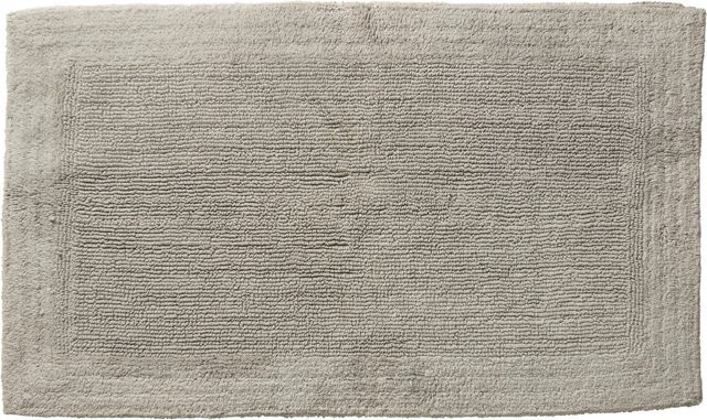 Premium Living Badematte Karen aus Baumwolle in Hellgrau und Weiß, B/T: 60 x 100 cm - Bild 1