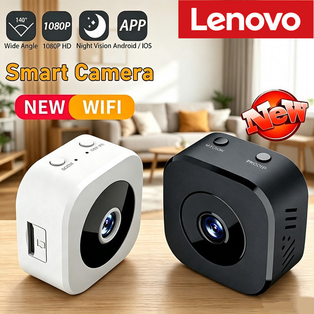 Lenovo 4K Full HD WLAN Smart-Kamera mit Bewegungserkennung, Zwei-Wege-Audio und Infrarot-Nachtsicht - Bild 1