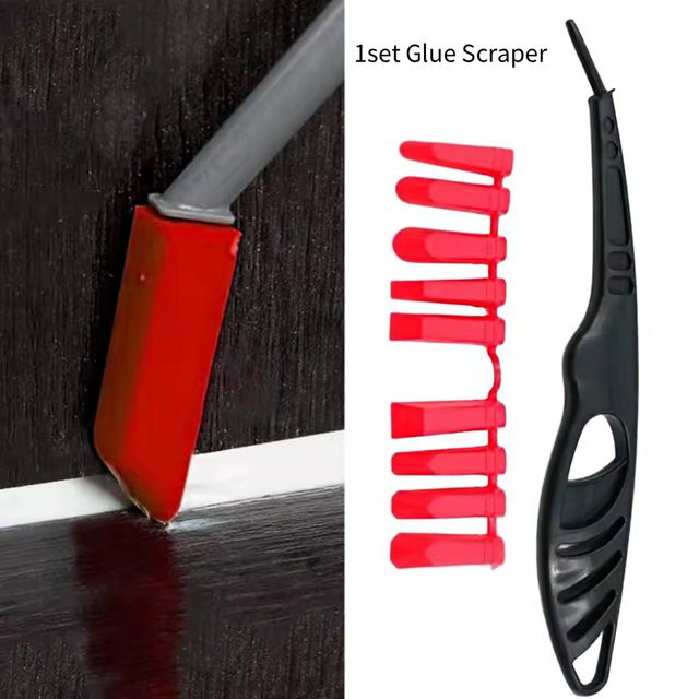 Vibratite Winkel Schaber und Dichtstoff Applikator Set aus Kunststoff für Fenster, Keramik und Fliesen in Küche und Bad - Bild 1