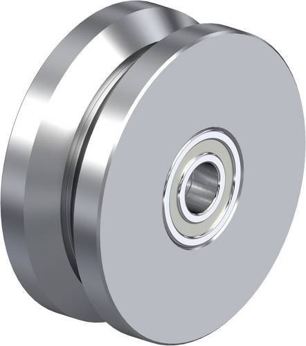 Blickle Doppel-Spurkranz-Rad DSPK 125K aus Stahl in Silber, Durchmesser: 125 mm, Tragfähigkeit: 1200 kg - Bild 1