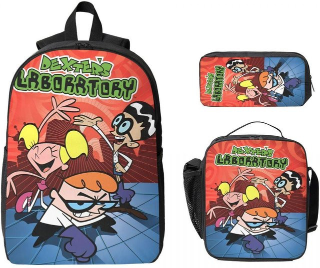 Fancy Style Studio Billy und Mandy Anime Cartoon Schulset mit Rucksack, Brotdose und Federmäppchen für Kinder in Multicolour - Bild 1