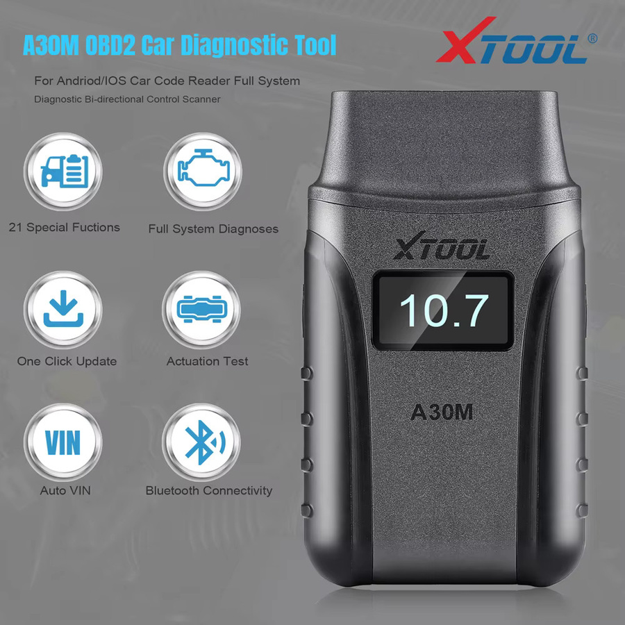 XTOOL A30M OBD2 Auto Diagnose Werkzeug mit voller Systemdiagnose und bidirektionaler Steuerung für Android und iOS - Bild 3
