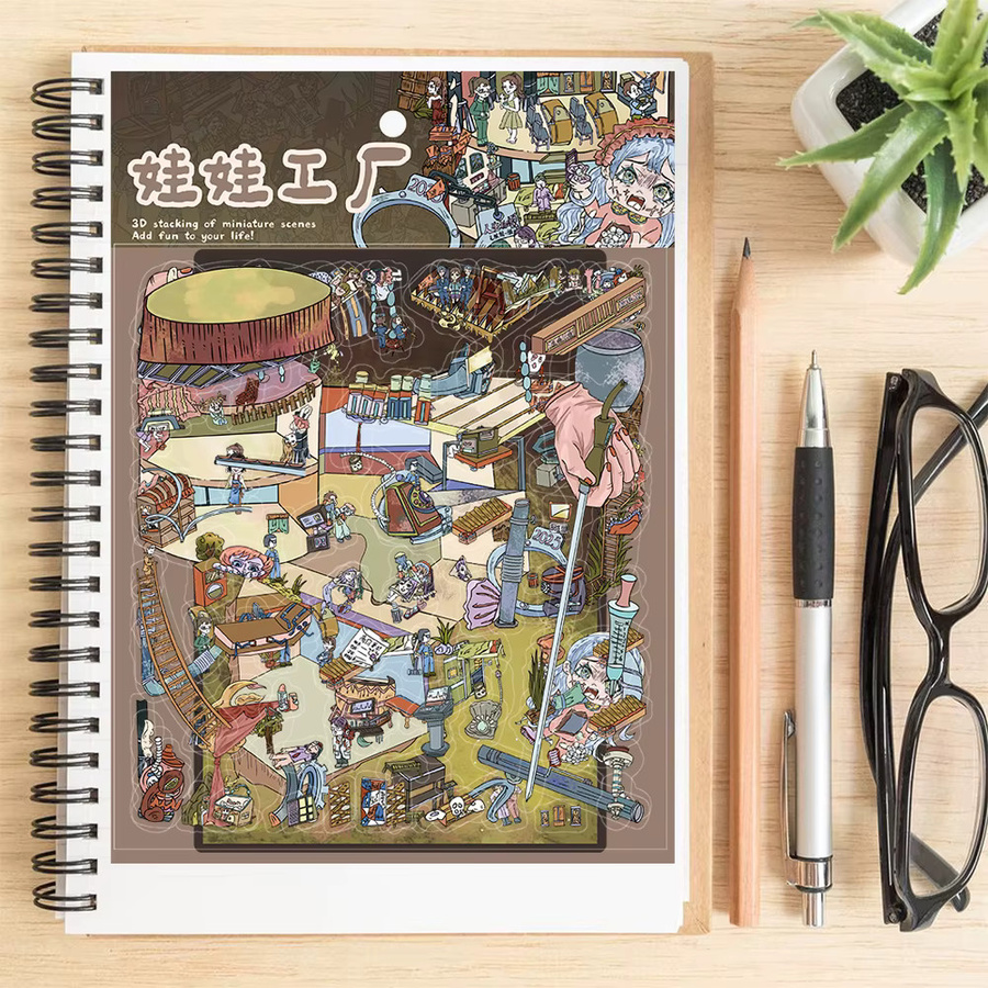 4er-Set Kawaii Sticker im Y2K-Stil mit Cartoon-Motiven, wasserfest für Laptop, Telefon und Scrapbooking, Mehrfarbig - Bild 5