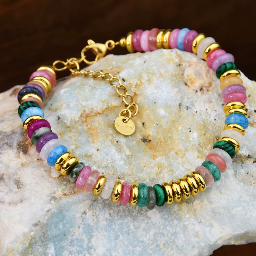 amofa Armband, Natursteinperlen, Bunt, Damen - Bild 3