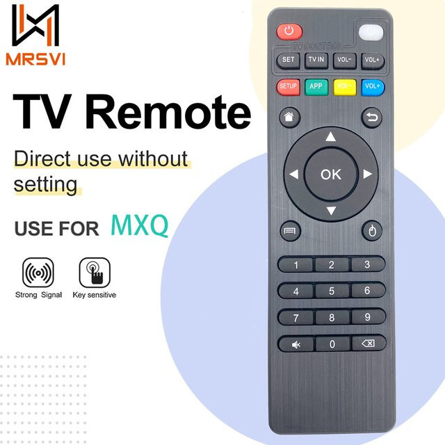 MRSVI Ersatzfernbedienung für Android Smart TV Box MXQ MXQPRO MXQ-4K M8S H96 M8 in Schwarz - Bild 1