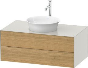 Duravit Waschtischunterschrank ohne Aufsatz White Tulip matt weiß B/T/H: 100 x 40,8 x 55 cm - Bild 1