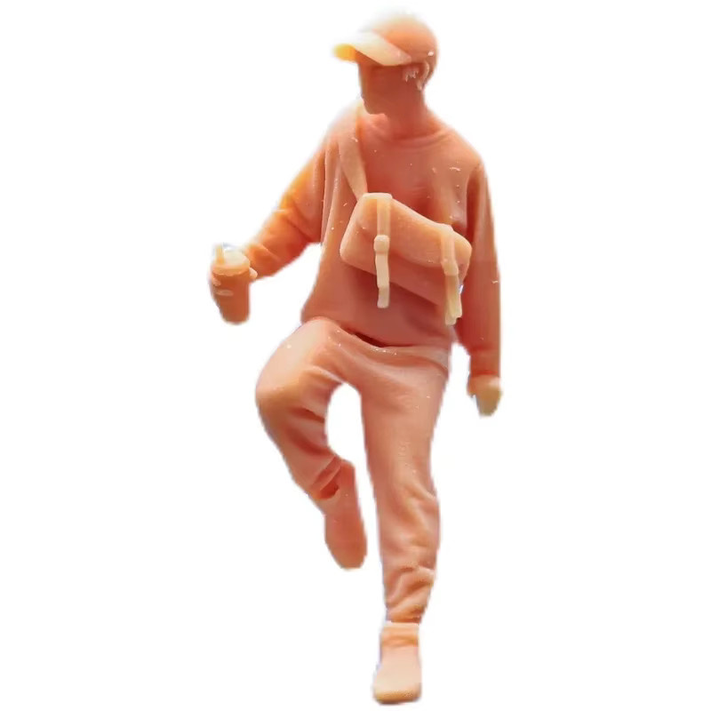 EHCMODEL Figuren Maßstab Modell Harz, Milch Tee Mann, Miniaturen Diorama - Bild 2