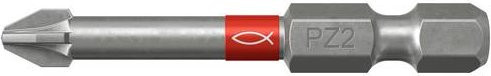 Fischer Profi Bit FPB PZ 2 Kreuzschlitz-Bit mit 1/4 Zoll Antrieb und 50 mm Länge in Silber - Bild 1