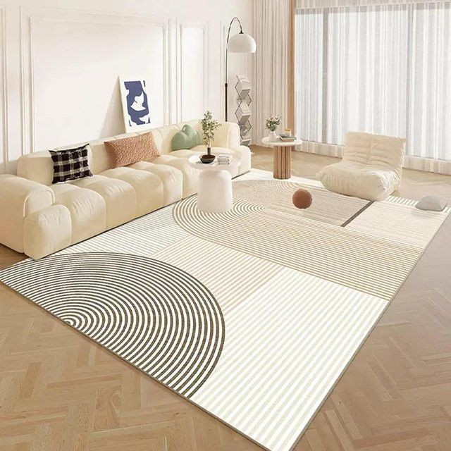 VIKAMA Moderner minimalistischer Wohnzimmerteppich als rutschfeste Bodenmatte für das Schlafzimmer und zur Heimdekoration - Bild 1
