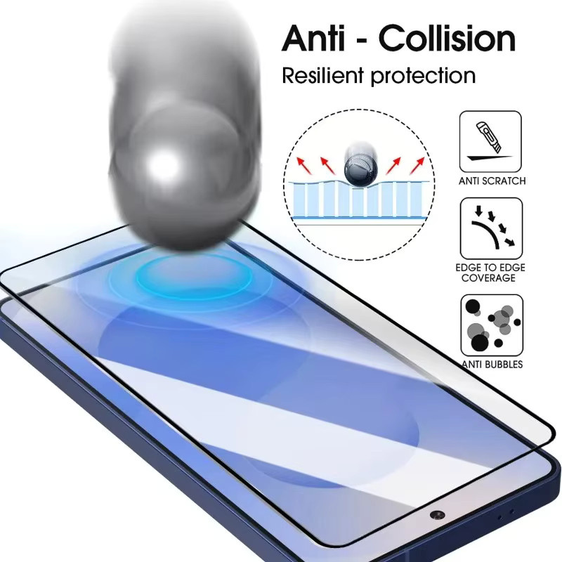 6-in-1 Displayschutzfolien aus gehärtetem Glas mit Kameralinsenfolien für Samsung Galaxy S26 Plus Ultra, transparent, kompatibel mit Fingerabdruck-Entsperrung - Bild 4