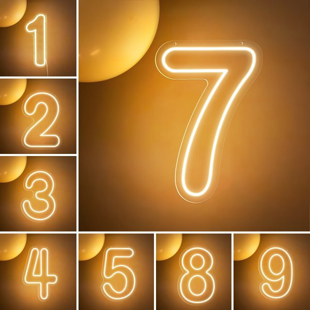 INSNEnN Neon LED Schild Alles Gute zum Geburtstag für deine Party Dekoration - Bild 1