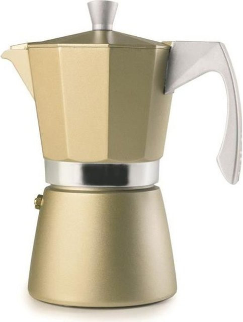 Espressokocher IBILI Evva Golden in Gold aus Aluminiumguss für 9 Tassen mit 450 ml - Bild 1
