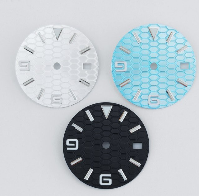 Neiton Zifferblatt, 29 mm, grün leuchtend, Schwarz, Unisex - Bild 1