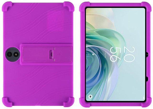 Stoßfeste Silikon-Schutzhülle mit Ständer für TCL TAB 11 Gen 2 und TCL TAB 11 FE Tablet in Violett - Bild 1