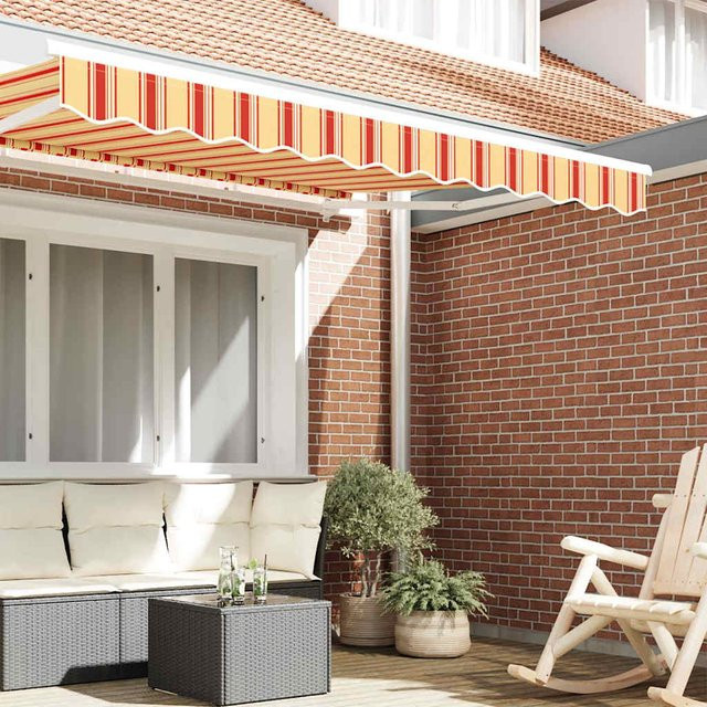 Ersatz-Markisenschürze von VD Home Furnishing aus Polyester in Gelb und Orange, Breite: 250 cm - Bild 1