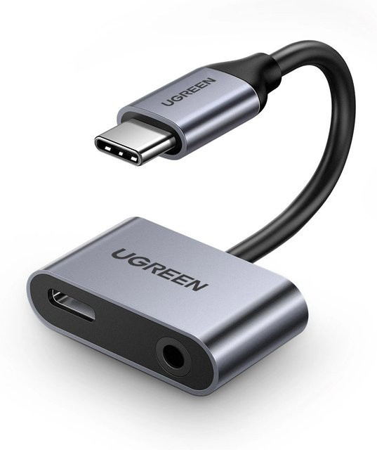 UGREEN Audioadapter USB-C auf 3,5 mm Klinke, Grau - Bild 1