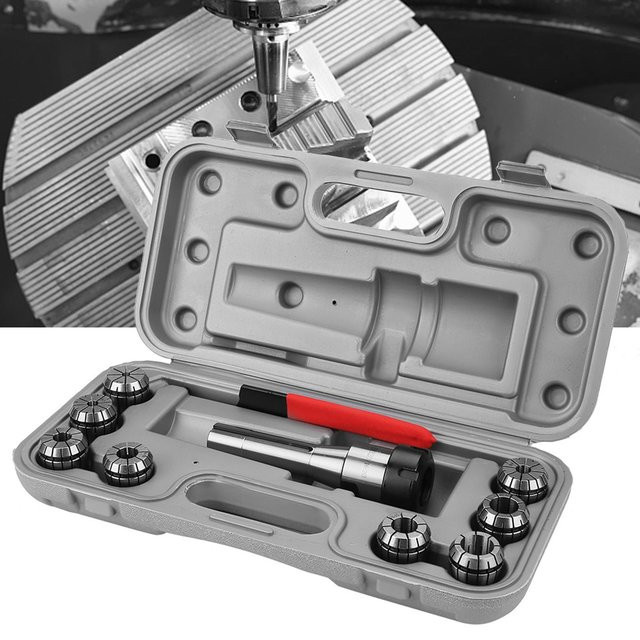 10 Stück Aimo R8 ER32 Spannzangenhalter aus Edelstahl in Silber für CNC-Bearbeitungszentren - Bild 1