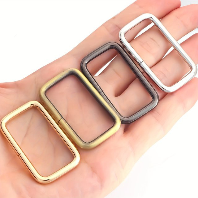TELUNSI 5er Set Rechteck Metall Schnallen für Gurtband und Handtaschen-Strap DIY Hardware Zubehör - Bild 1