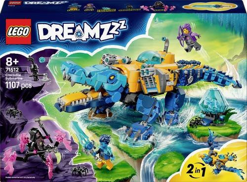 LEGO DREAMZZZ Krokodil-U-Boot Konstruktionsspielzeug ab 8 Jahren - Bild 1