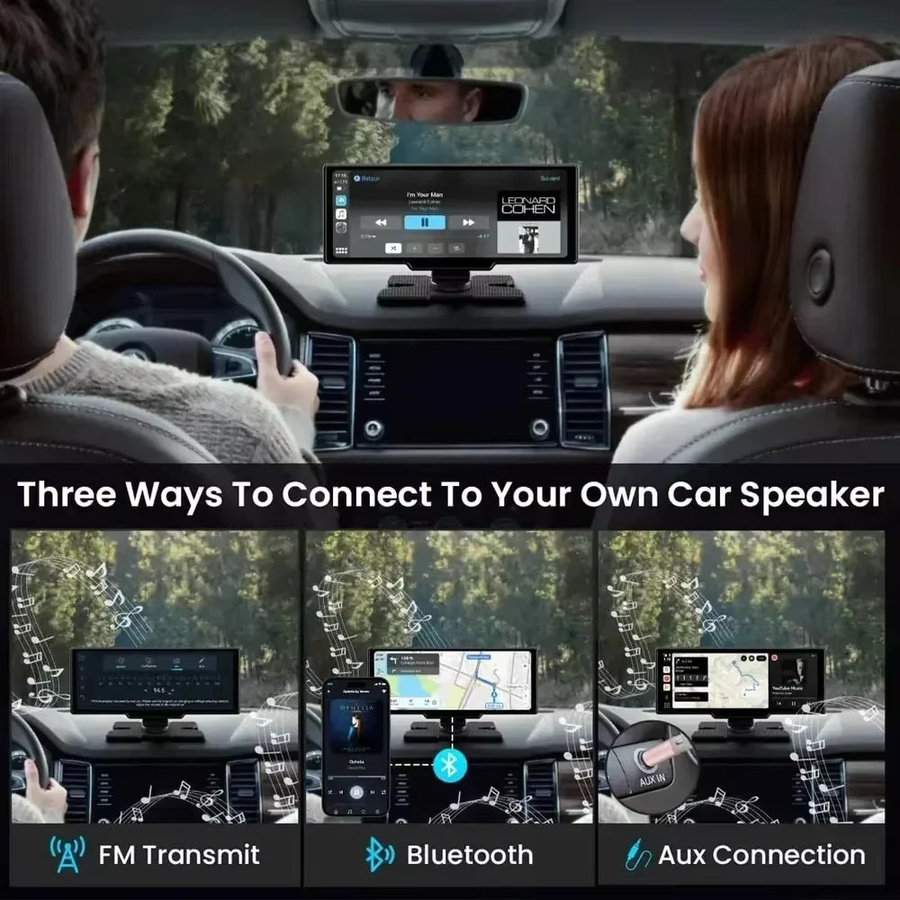 Ottocast Ottoscreen Ai 11,4 Zoll Kabelloses CarPlay und Android Auto Multimedia-Autoradio mit Netflix und YouTube in Schwarz - Bild 4