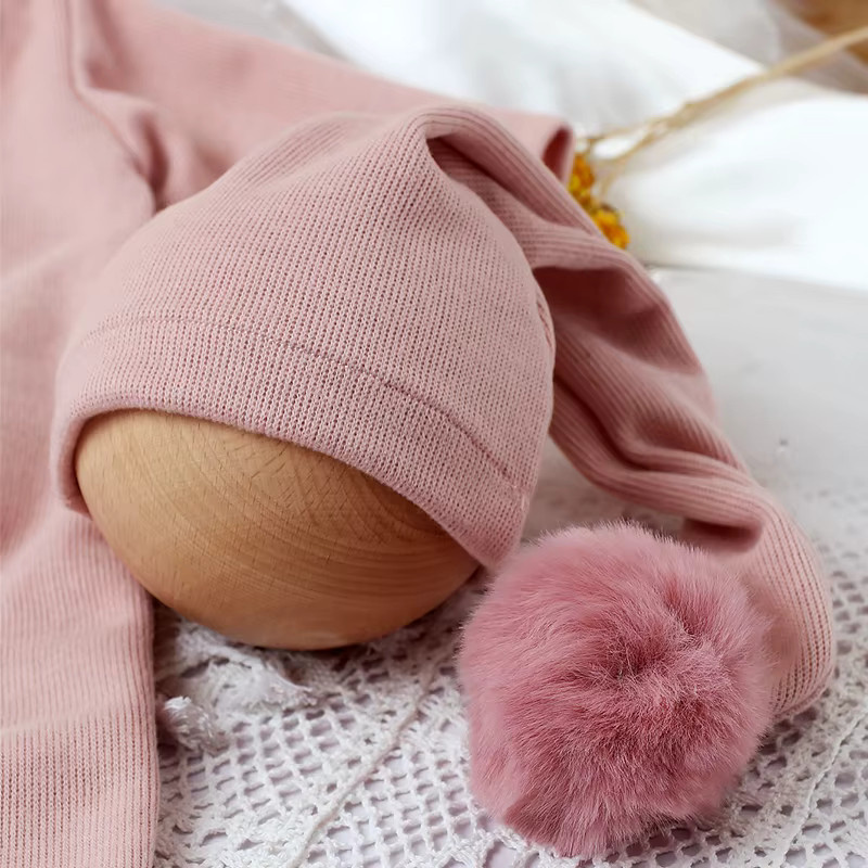 Ylsteed Baby-Fotografie-Outfit, 3-teiliges Set, rosa - Bild 3