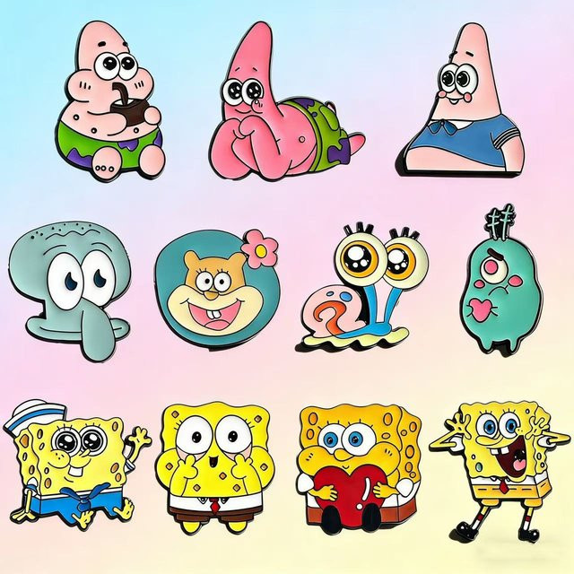 MINISO Emaille-Pins, Cartoon-Broschen, Kinder - Bild 1