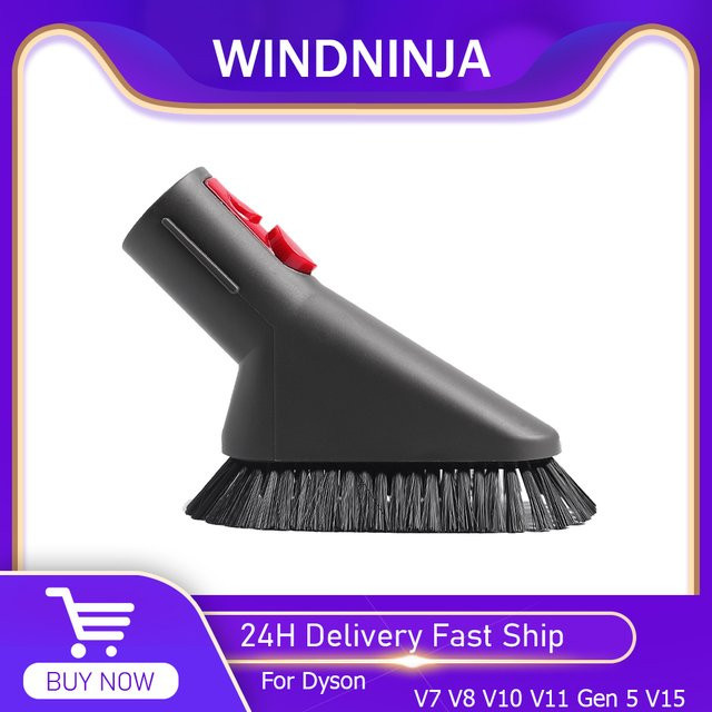 WINDNINJA Saugkopf mit weichen Borsten für Dyson V7 V8 V10 V11 V12 V15 zur Staubentfernung und Fleckenreinigung - Bild 1