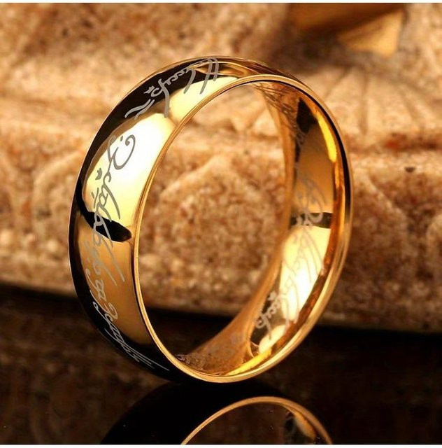 Ring Edelstahl, Gold, Herren - Bild 1