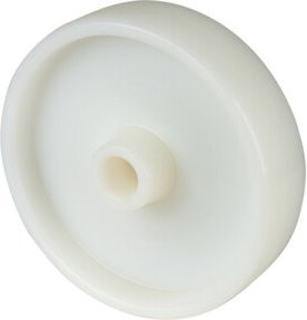 BS Ersatzrad Rolle in Weiß mit Durchmesser 150 mm und Tragkraft 350 kg, Achsdurchmesser 20 mm, Nabenlänge 50 mm - Bild 1