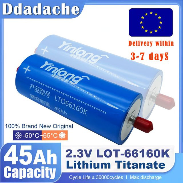 Yinlong 2,3V 45Ah LTO 66160 Lithium-Titanat-Batterie in Blau für DIY Solar- und Autobatterie-Systeme - Bild 1
