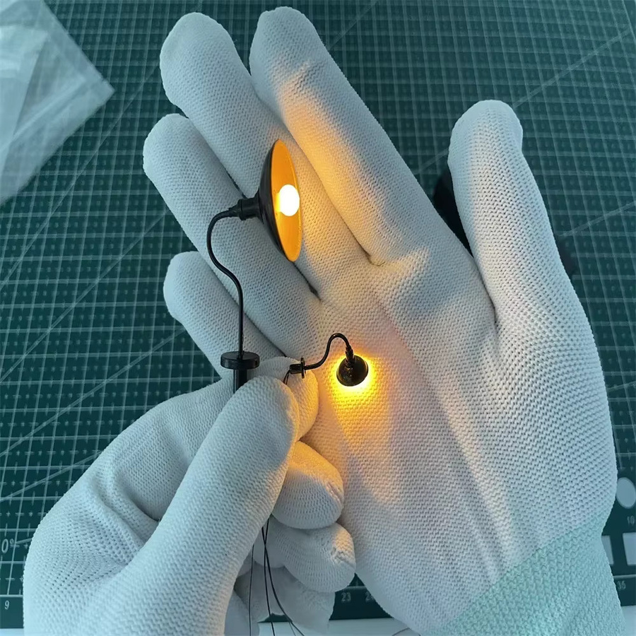 MDWD Metall-SMD-LED-Wandleuchte für Zug, Maßstab 1:87, Schwarz - Bild 2