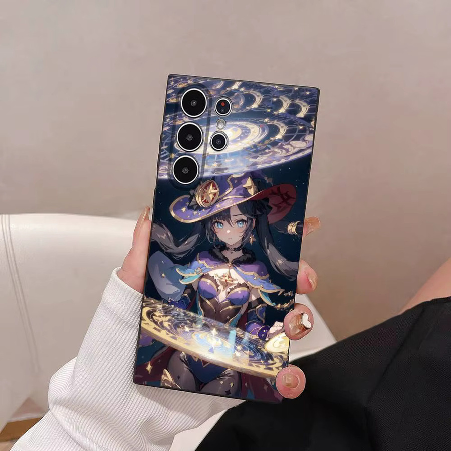 Mona Genshin Impact Handyhülle für Samsung Galaxy S25 S24 S23 S22 S21 S20 Plus 5G Ultra Frosted Non-Slip Soft Cover Multicolour - Bild 3