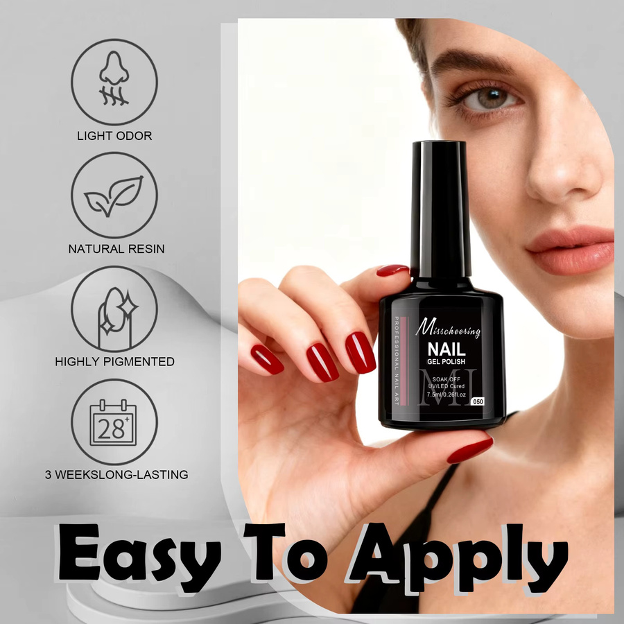 Misscheering Gel-Nagellack, 001, Glänzend, 7,5 ml - Bild 5