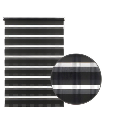 Gardinia Doppelrollo Easyfix aus Polyester, anthrazit/grau, B: 150 cm, H: 60 cm - Bild 2