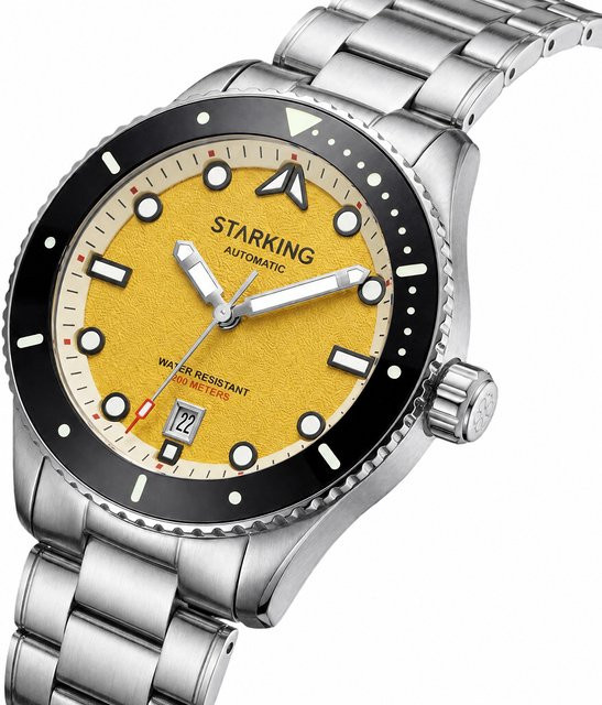 STARKING Taucheruhr, Automatik, Edelstahl, Saphirglas, 20 ATM, Herren - Bild 1