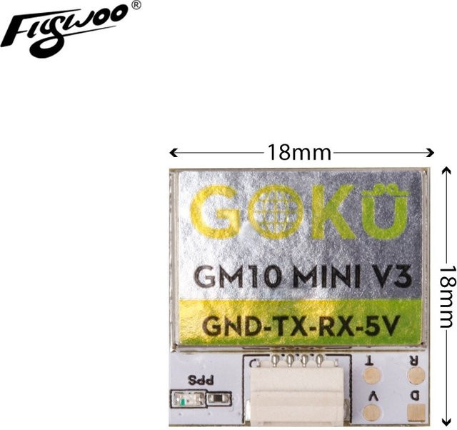 FLYWOO GOKU GM10 Mini V3 GPS, Schwarz - Bild 1