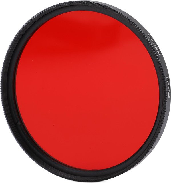 Andoer Rot Farbfilter aus optischem Glas für Nikon Kameraobjektive, Durchmesser: 58 mm - Bild 1